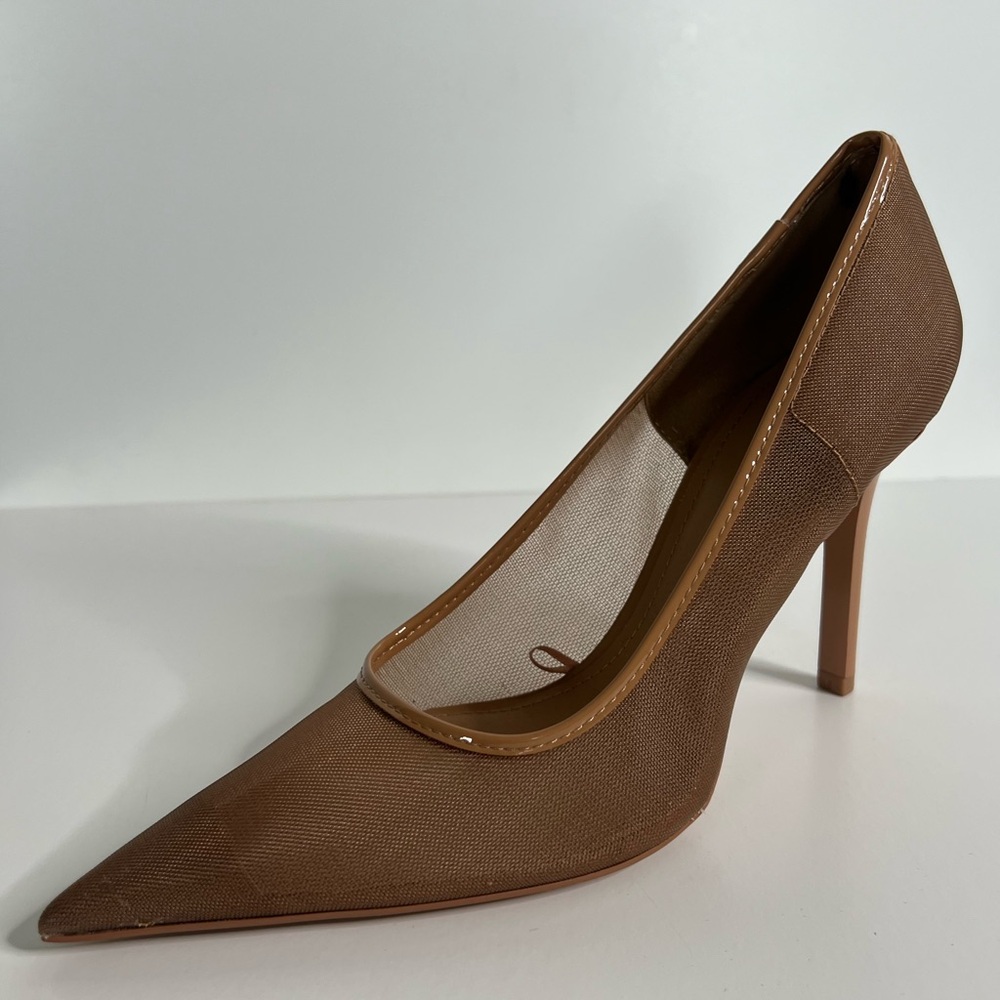 Zara Brown Pointed-Toe Pumps Size 39